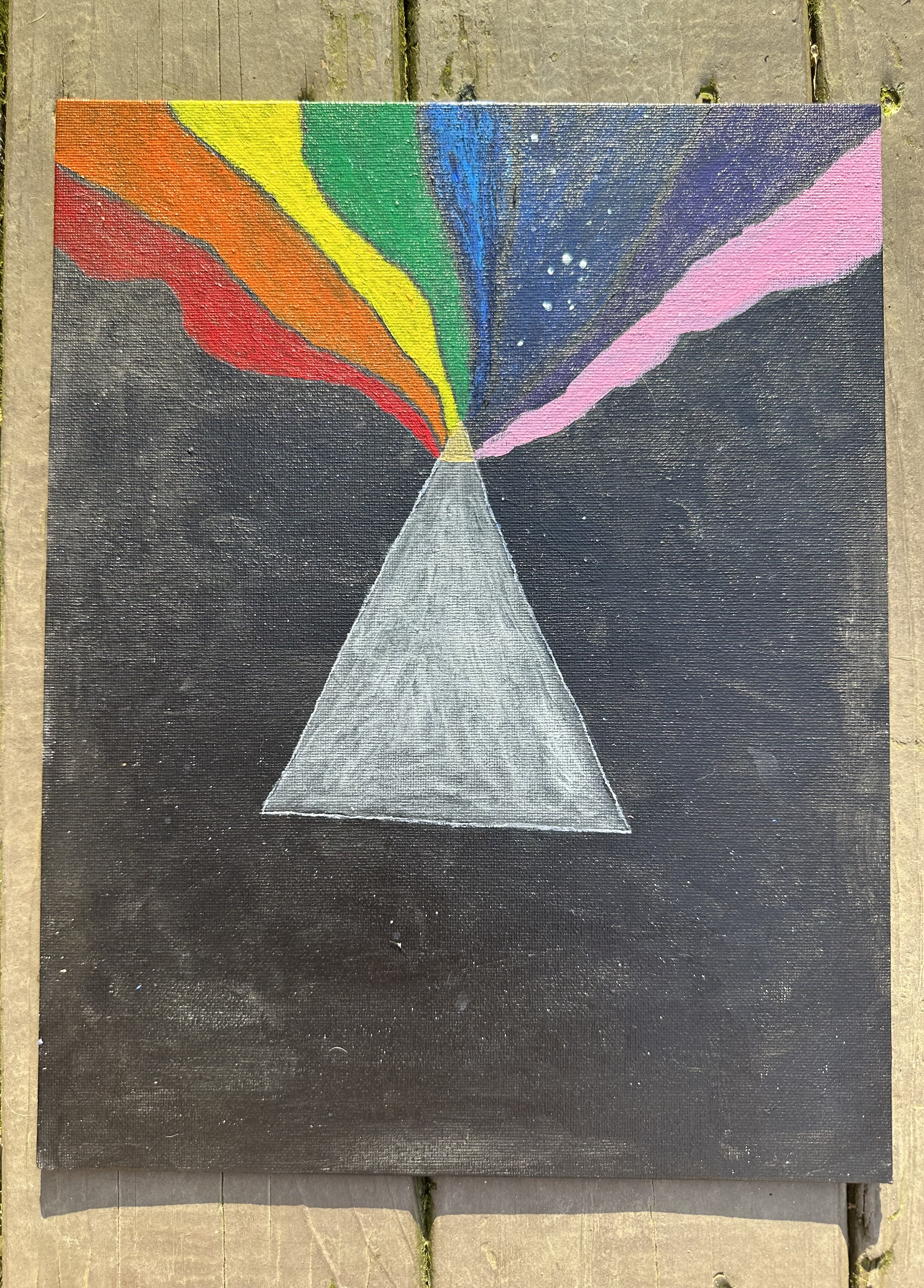 Prism reflecting color artwork